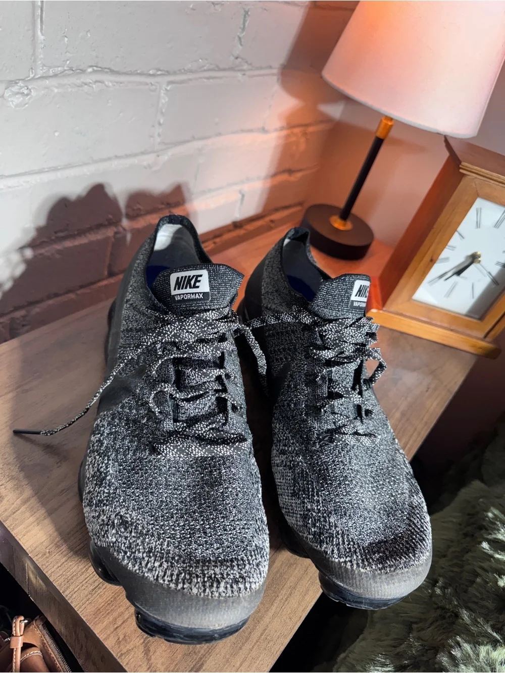 Men’s Nike Air Vapormax Flyknit Running Shoes - Oreo colorway